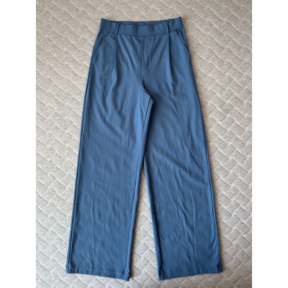 Halara‎ Pants Womens Small Tall Blue Wide Leg Pull On HaloTek Air Stretch Soft